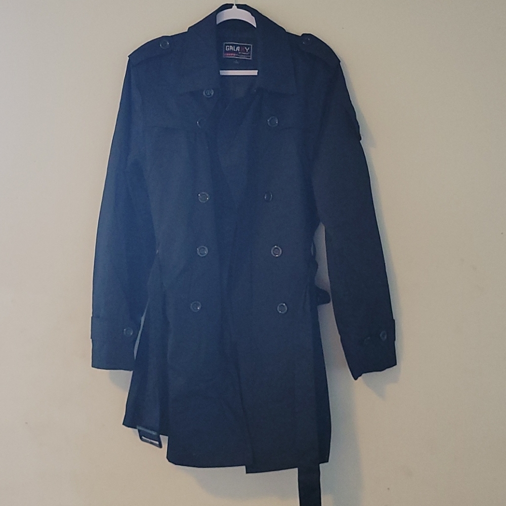Mens Black Trench Jacket